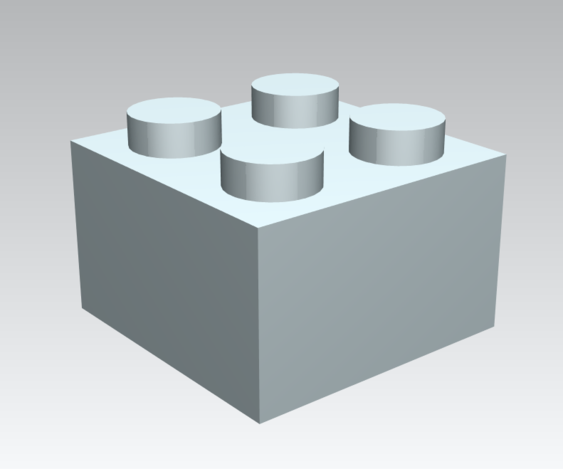 Lego 2x2 block - NX - 3D CAD model - GrabCAD