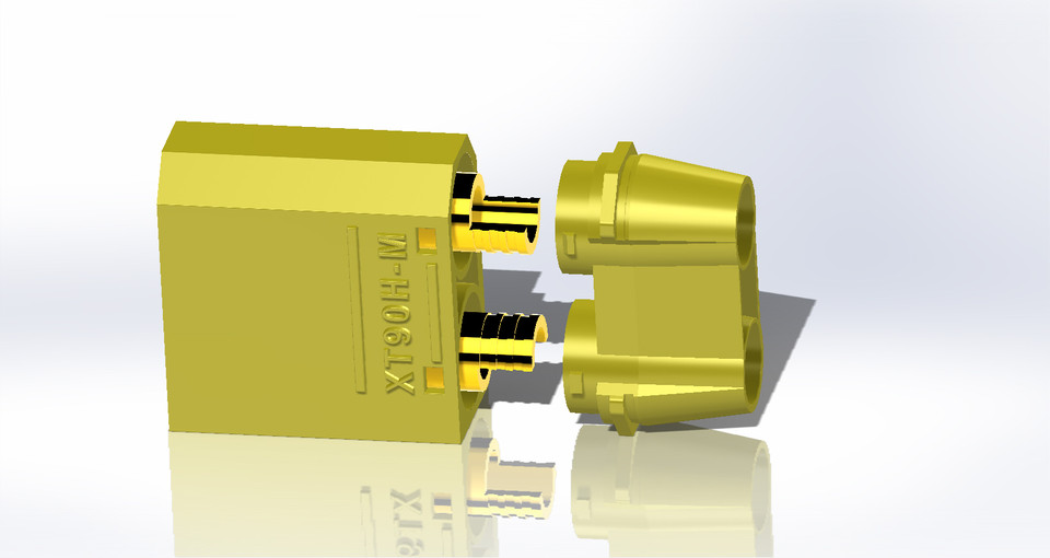 XT90H-M | 3D CAD Model Library | GrabCAD