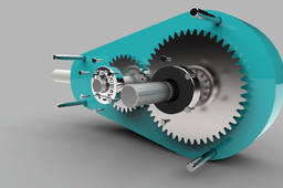 Gearbox (involute gears)
