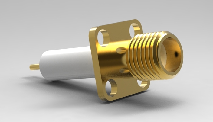 Coaxial signal probe .375" flange