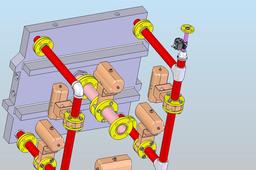 2in pipe manifold with auto butterfly valves
