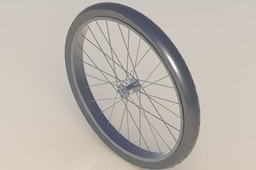 Front wheel from Schwinn chopper bicycle