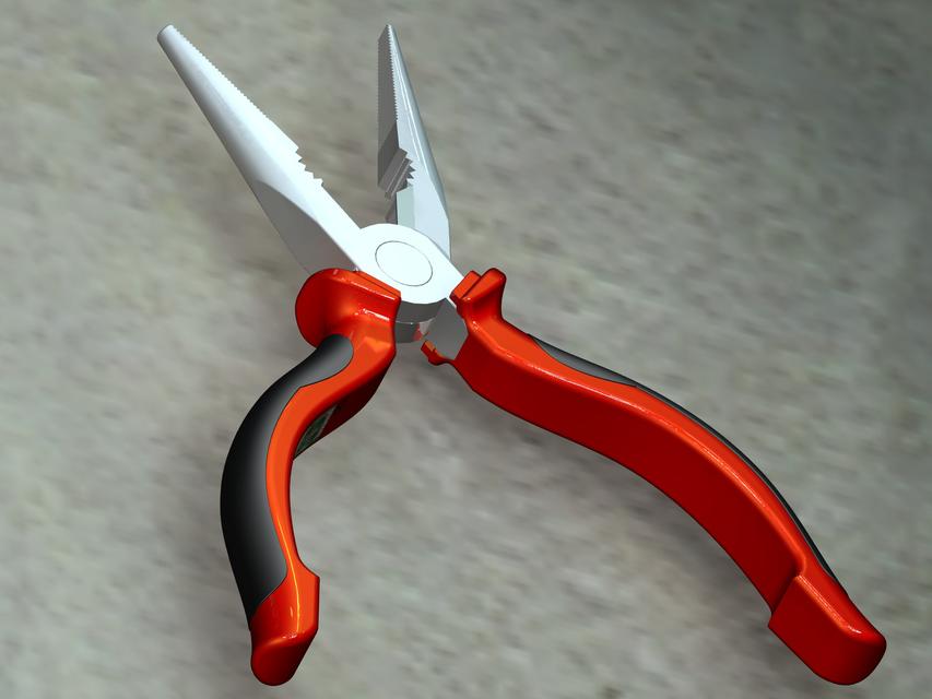 Simply pliers. 3D CAD Model Library GrabCAD