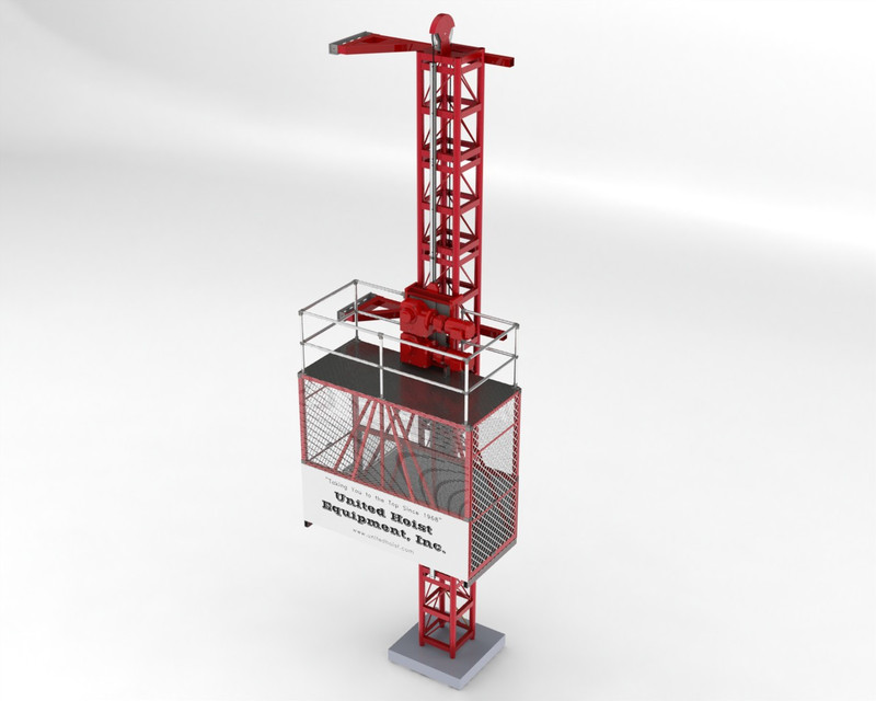 Personnel Hoist 3D CAD Model Library GrabCAD