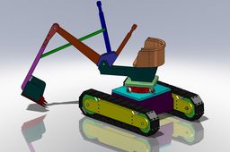 Wooden Excavator - Kid Toy