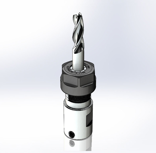 ER11 Shank Chuck Collet. Not an expensive engraver. 3D CAD Model Library GrabCAD