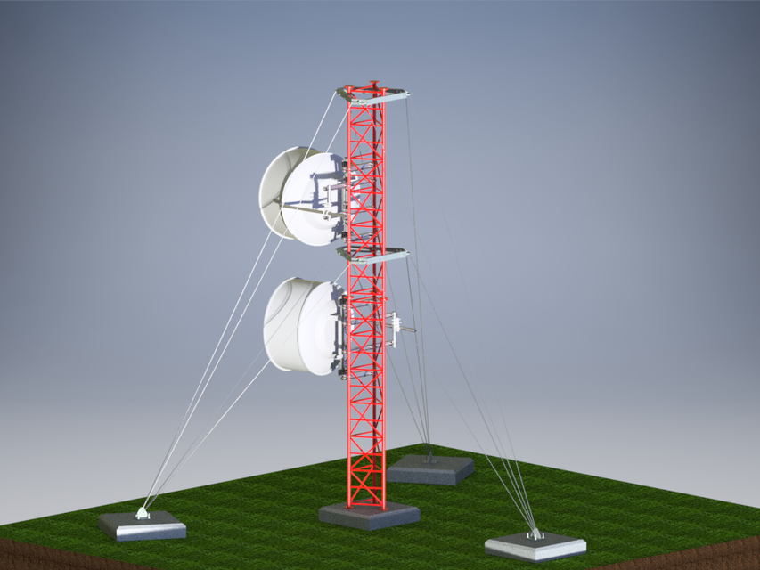 Cellular Network Base Station 3D CAD Model Library GrabCAD