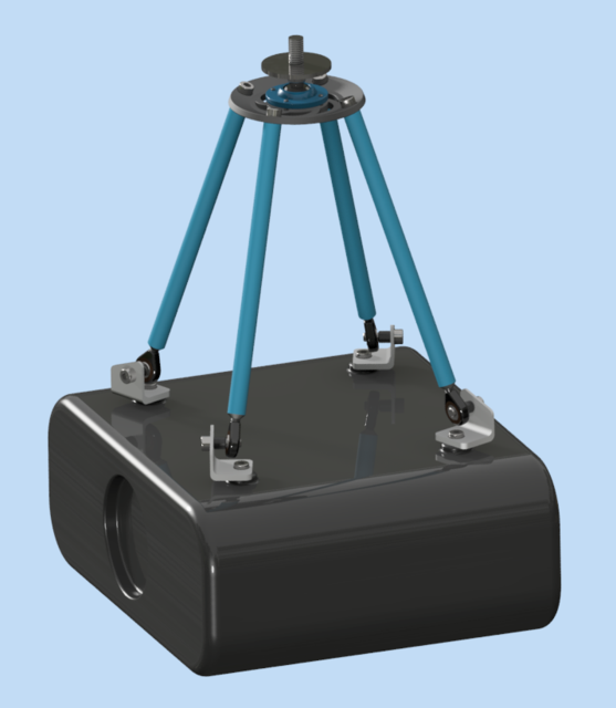 Self design for a projector bracket