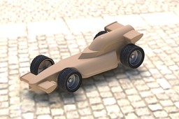 f1 Wooden toy car