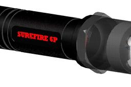 Surefire 6P flashlight with LED drop in
