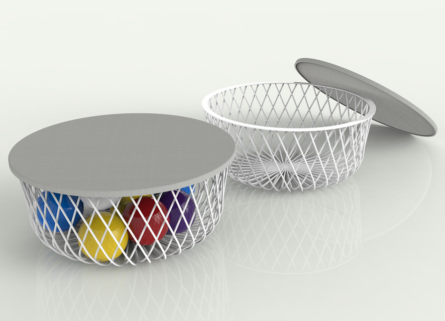 Wire table basket