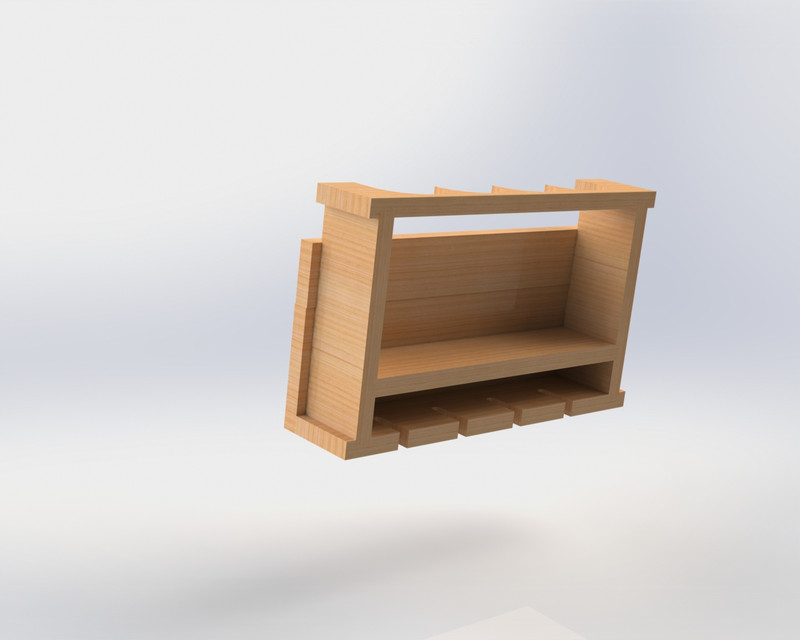 Wine Rack 3D CAD Model Library GrabCAD