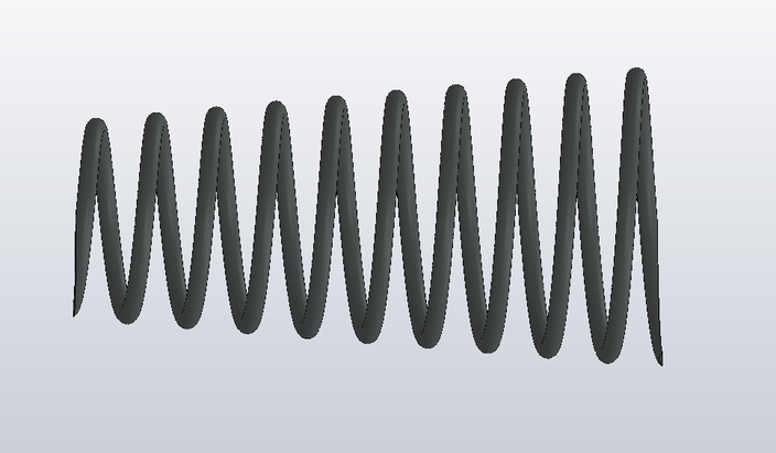 Tapered spring