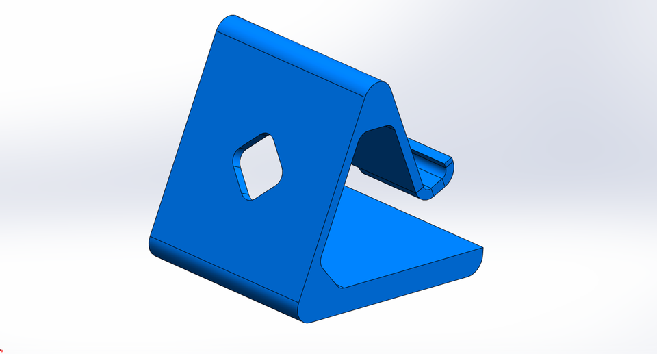 Phone Stand 3D CAD Model Library GrabCAD