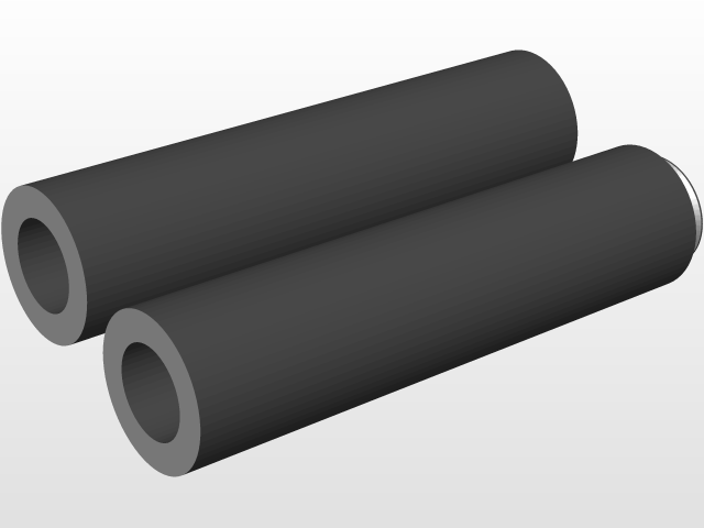 穴開き円柱 内径15mm 3d Cad Model Library Grabcad