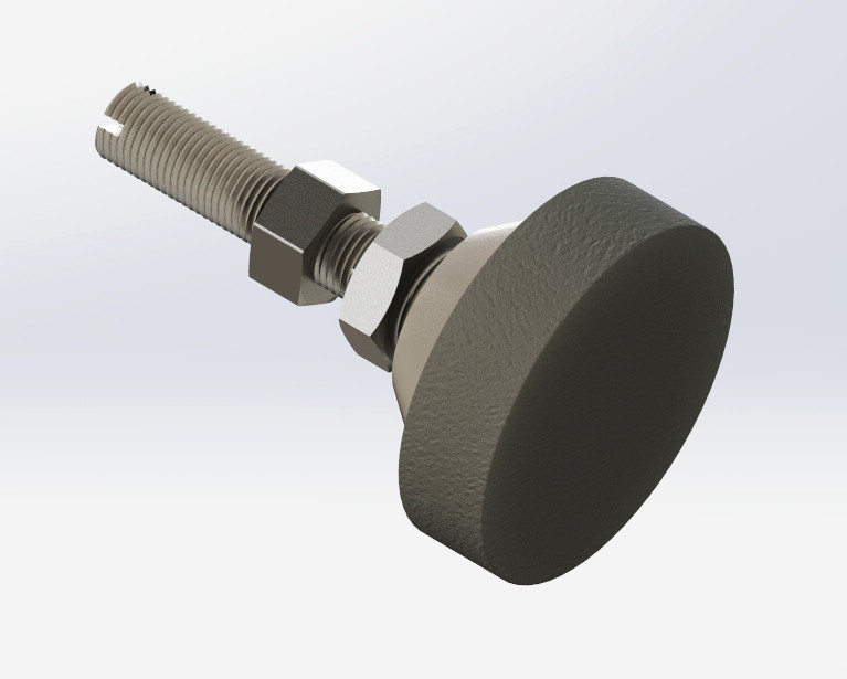 Load cell leveling foot 1/220 UNF weighing scale adjustment leg 3D