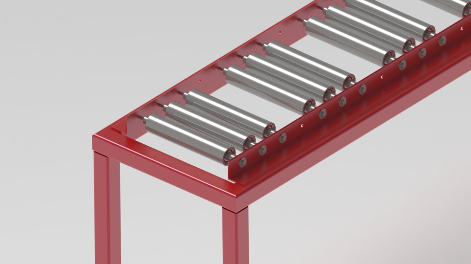Roller Table 3D CAD Model Library GrabCAD