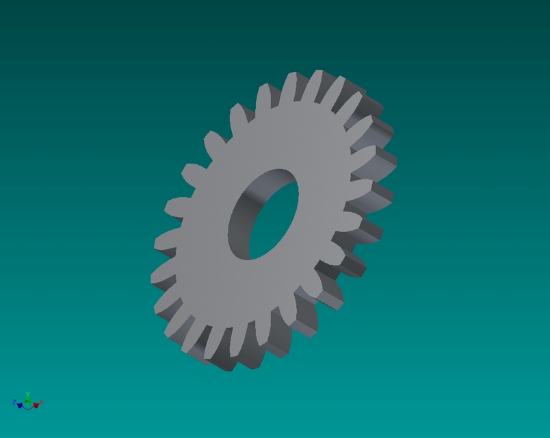 Spur Gear 3D CAD Model Library GrabCAD