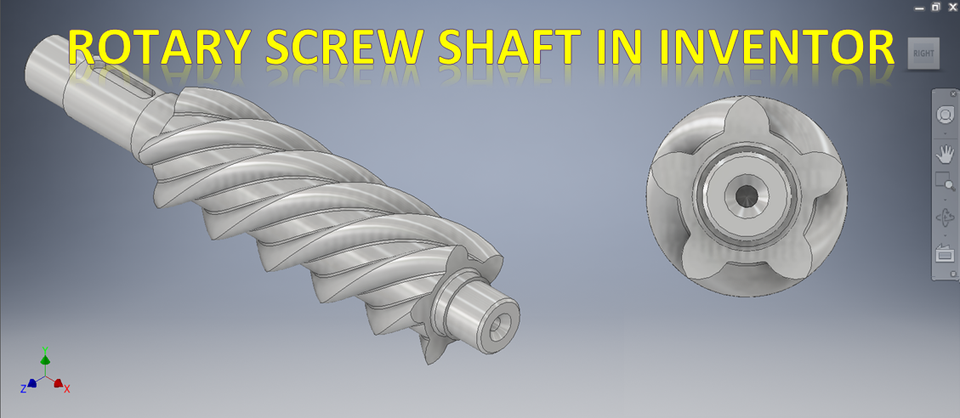 One Rotation Screw Design Free CAD Designs, Files & 3D Models | The GrabCAD Community Library
