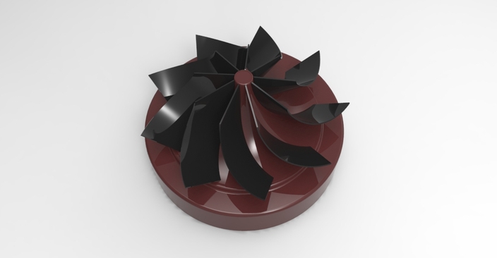 Impeller with 9 blades