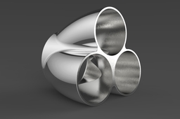 3-1 cast stainless exhaust collector