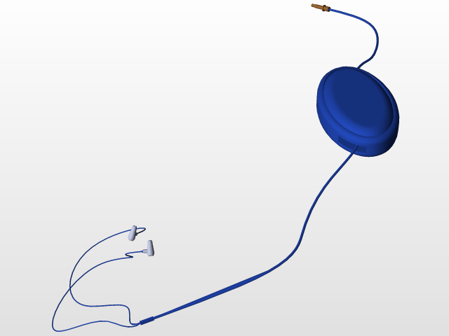 Easy wire rool back head phones