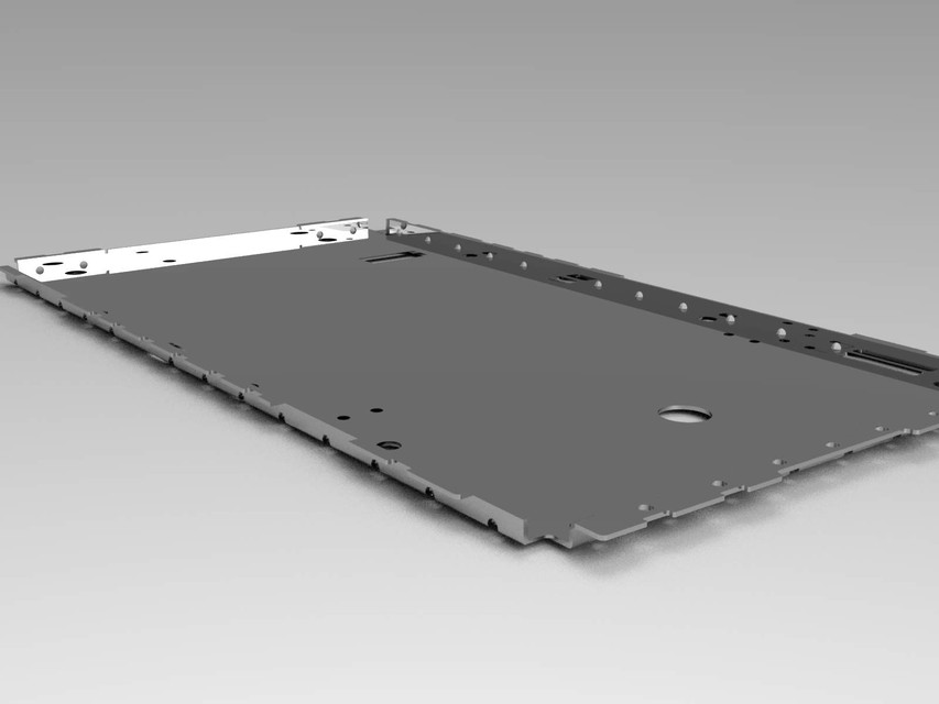 Mobile phone steel plate bracket