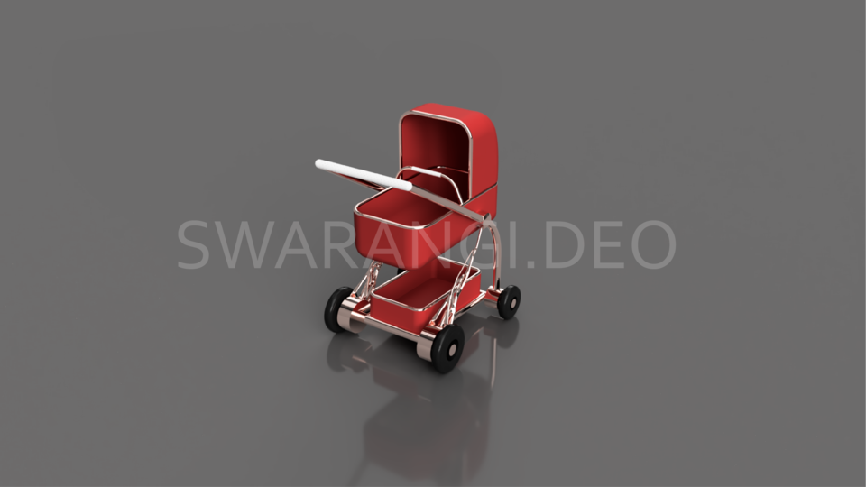 Luxury Stroller 3D CAD Model Library GrabCAD