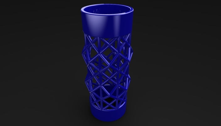 Curved isotruss tubular structure