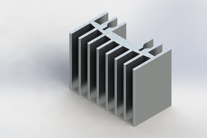 HEATSINK MEDIUM - AutoCAD, Autodesk Inventor, STEP / IGES - 3D CAD ...