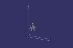 Extruded Al aircraft section - unequal leg angle (v5r21)