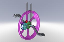 Front wheel gearbox