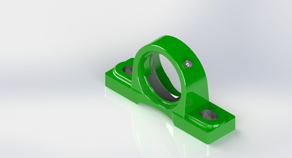 Pillow block bearing or Pedestal Bearing 3D CAD Model Library GrabCAD