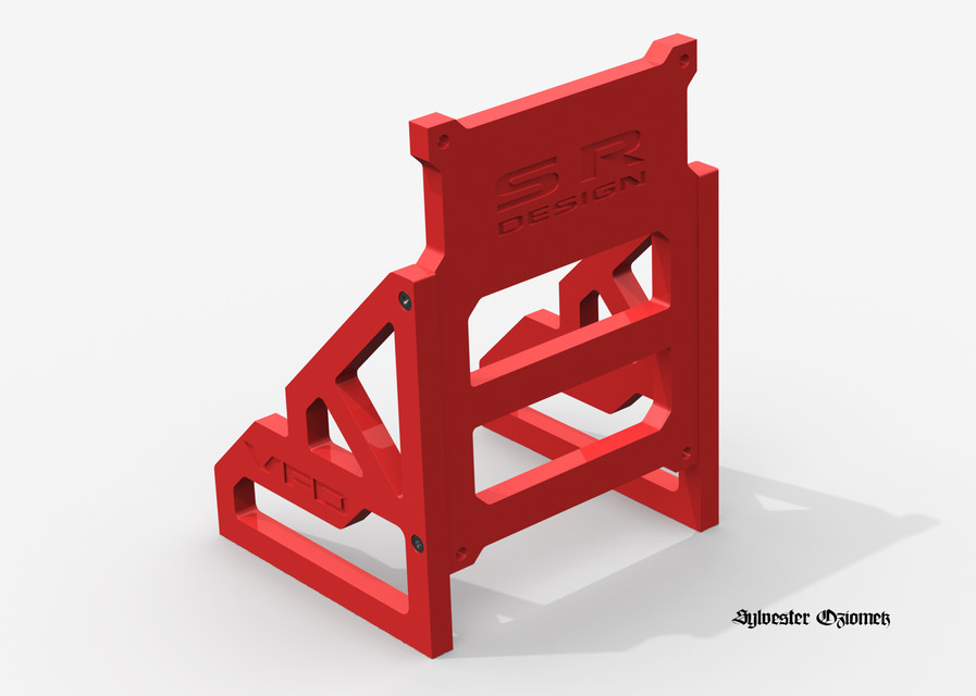 SR Design CNC VFD stand 3D CAD Model Library GrabCAD