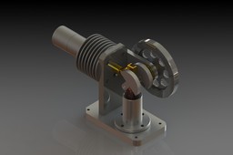 Horizontal Stirling Motor