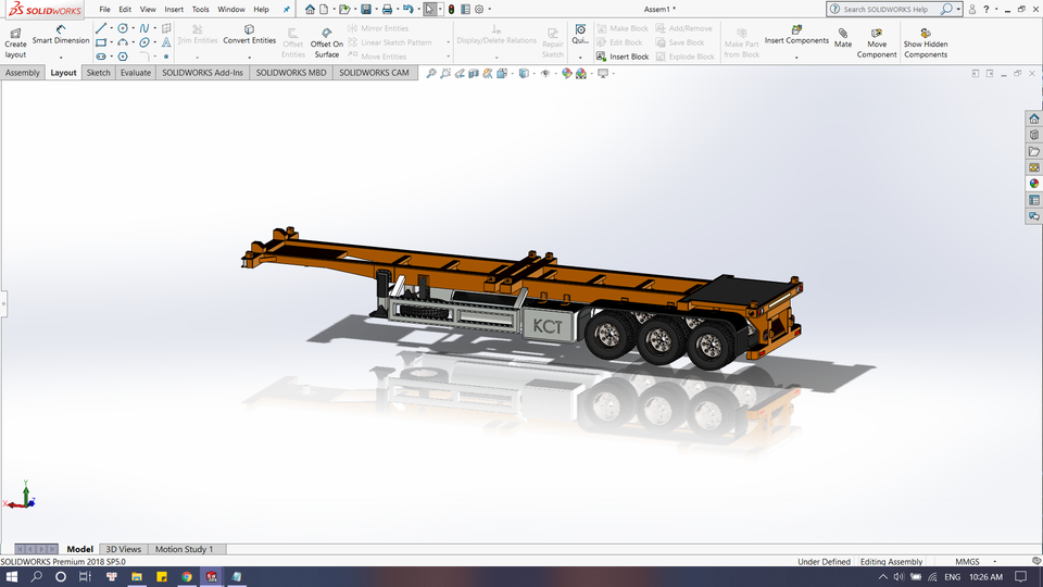 trailer 3D CAD Model Library GrabCAD