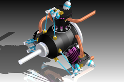 Radial Nitro Engine