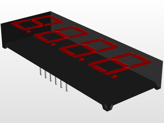 DISPLAY 7-SEGMENTS KEM-5641 MODEL | 3D CAD Model Library | GrabCAD