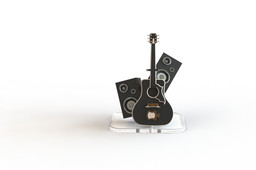 decorative piece using Elvis guitar