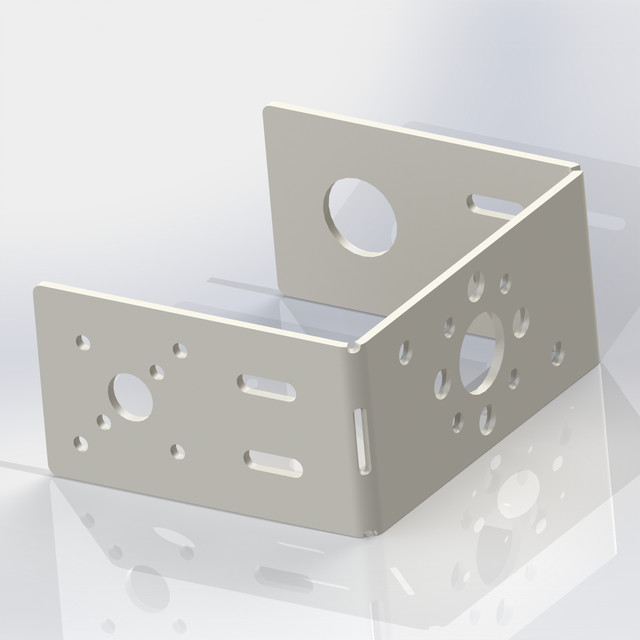 Servo bracket small 3D CAD Model Library GrabCAD