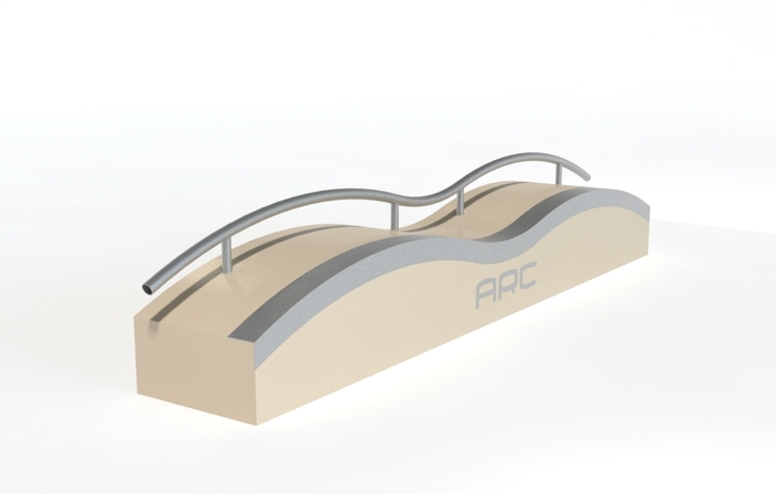 roller fun box with adjustable height rail