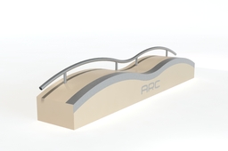 roller fun box with adjustable height rail