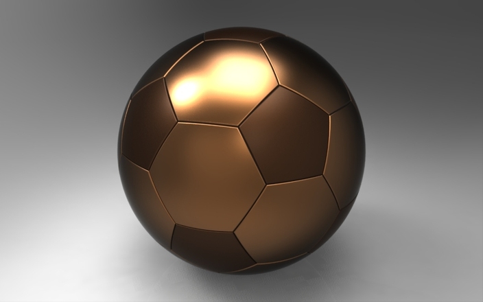 Parametric football ball model