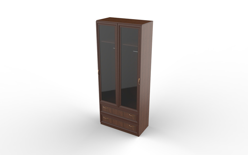 Wardrobe with two drawers