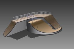 Obstacle for a skating park