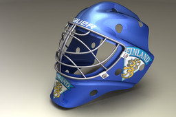 A goalie mask