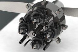 Trebert Four Cylinder Stationary Axial Type Engine