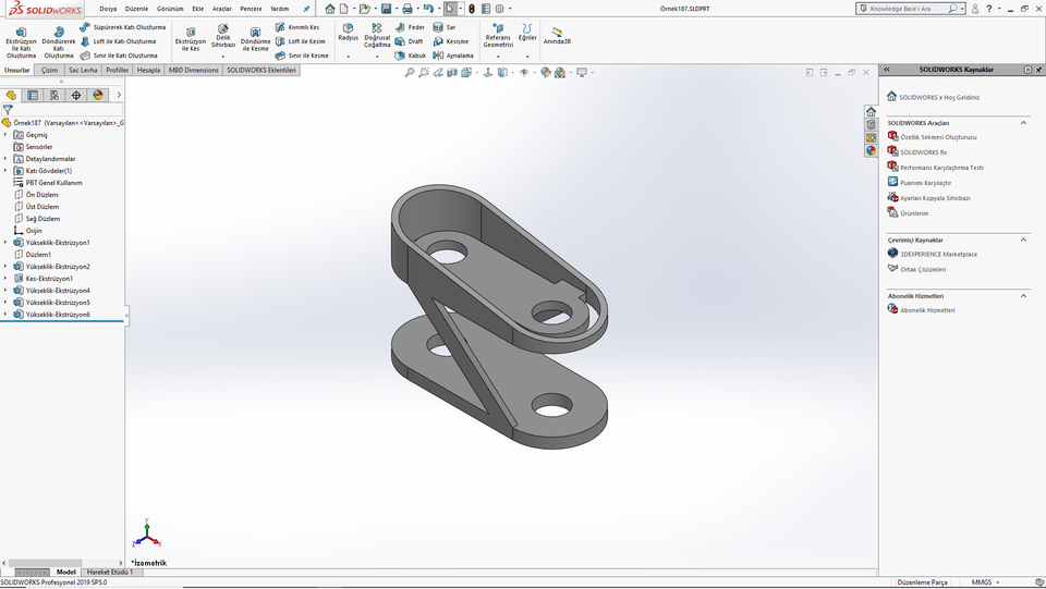 Solidworks Örnek Çizim 187
