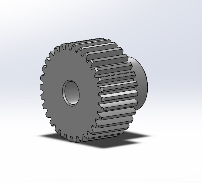 Module 1 30 Diş, Rack Pinion 3D CAD Model Library GrabCAD