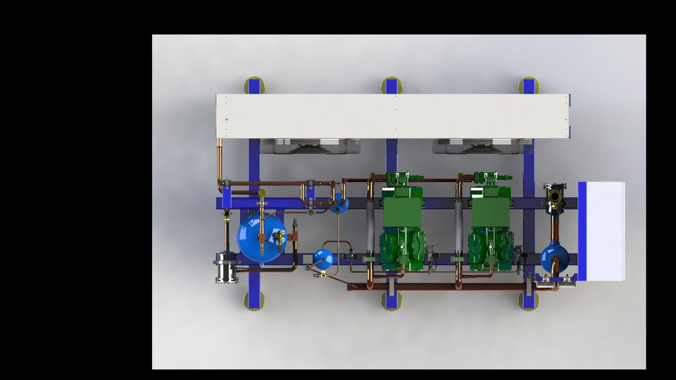 Refrigeration compressors machine 3D CAD Model Library GrabCAD